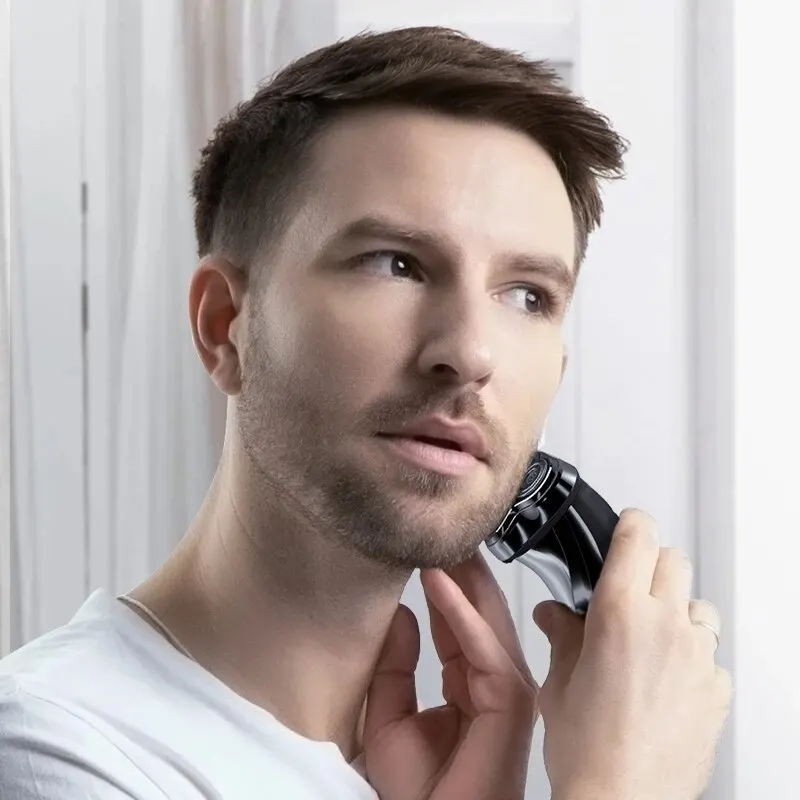 ماكينة حلاقة كهربائية ثلاثية الأبعاد Blackstone 3 IPX7 مقاومة للماء بطارية لحية الوجه رطبة وجافة مزدوجة الاستخدام للرجال