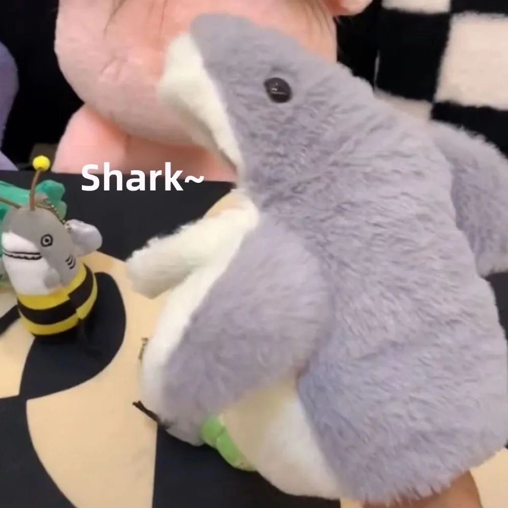 Burattino con guanto di squalo per bambini in peluche Burattino a mano morbido e caldo per bambini Giocattolo confortante Fai finta di giocare con il regalo per i più piccoli 124
