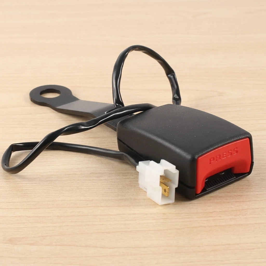 

1Pc Car Seat Belt Buckle Receiver With Wiring Plug Safety Belt Buckle Replacement Socket For Most Cars