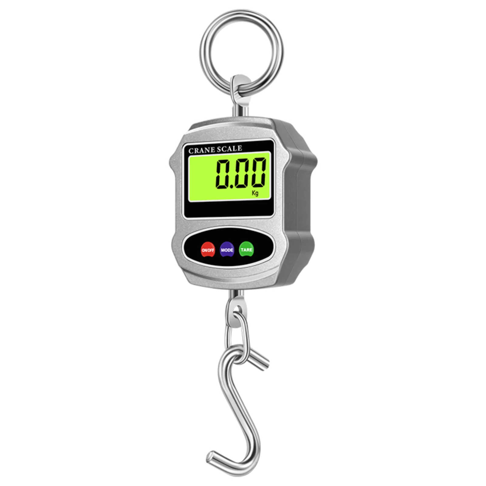 300kg / 660lb Digital Hanging Hook Scale, Mini Crane Scale with LCD Heavy Duty Aluminum Alloy Body for Luggage Fishing Workshop