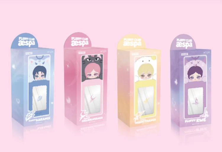 POPMART Aespa Fluffy Card Holder K-pop Photocard Collection Plush