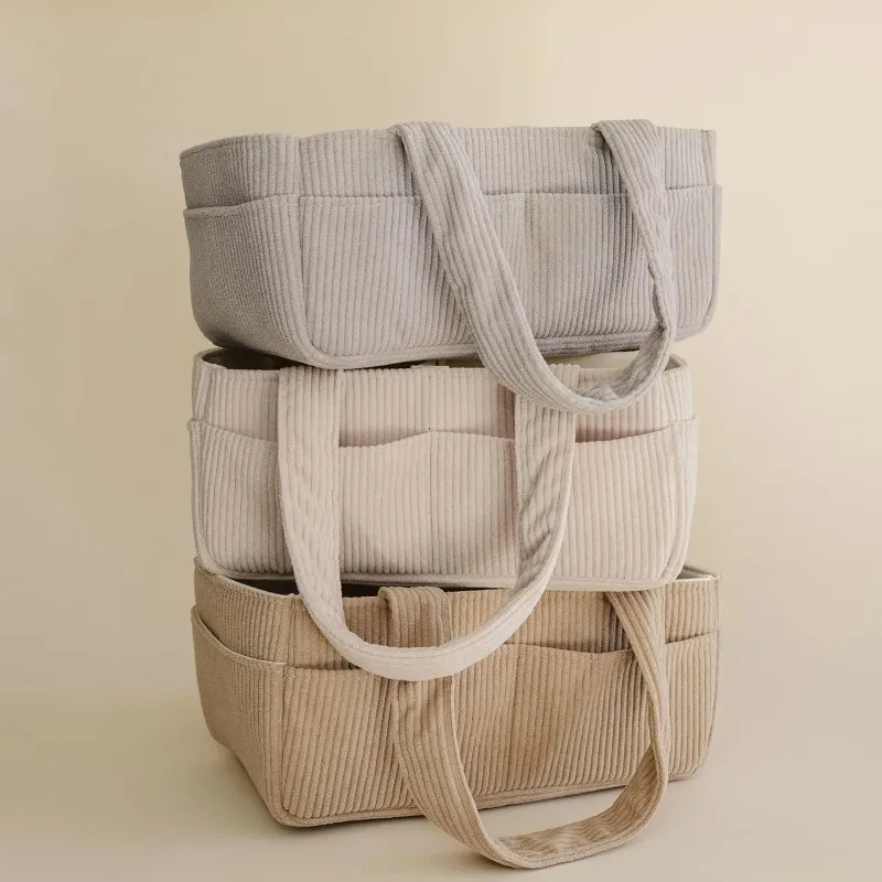Diaper Bags Baby Nappy Bag for Newborn Stuff Diaper Baby Diaper Organizer Kids Car Stroller Container Bag Nursery Caddies Basket