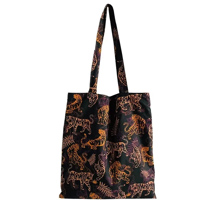 

Trendy Casual Soft Textile Women's Shoulder Bag Fashionable Printed Shoulder Handmade Bag Commuter Cloth Bag Woman