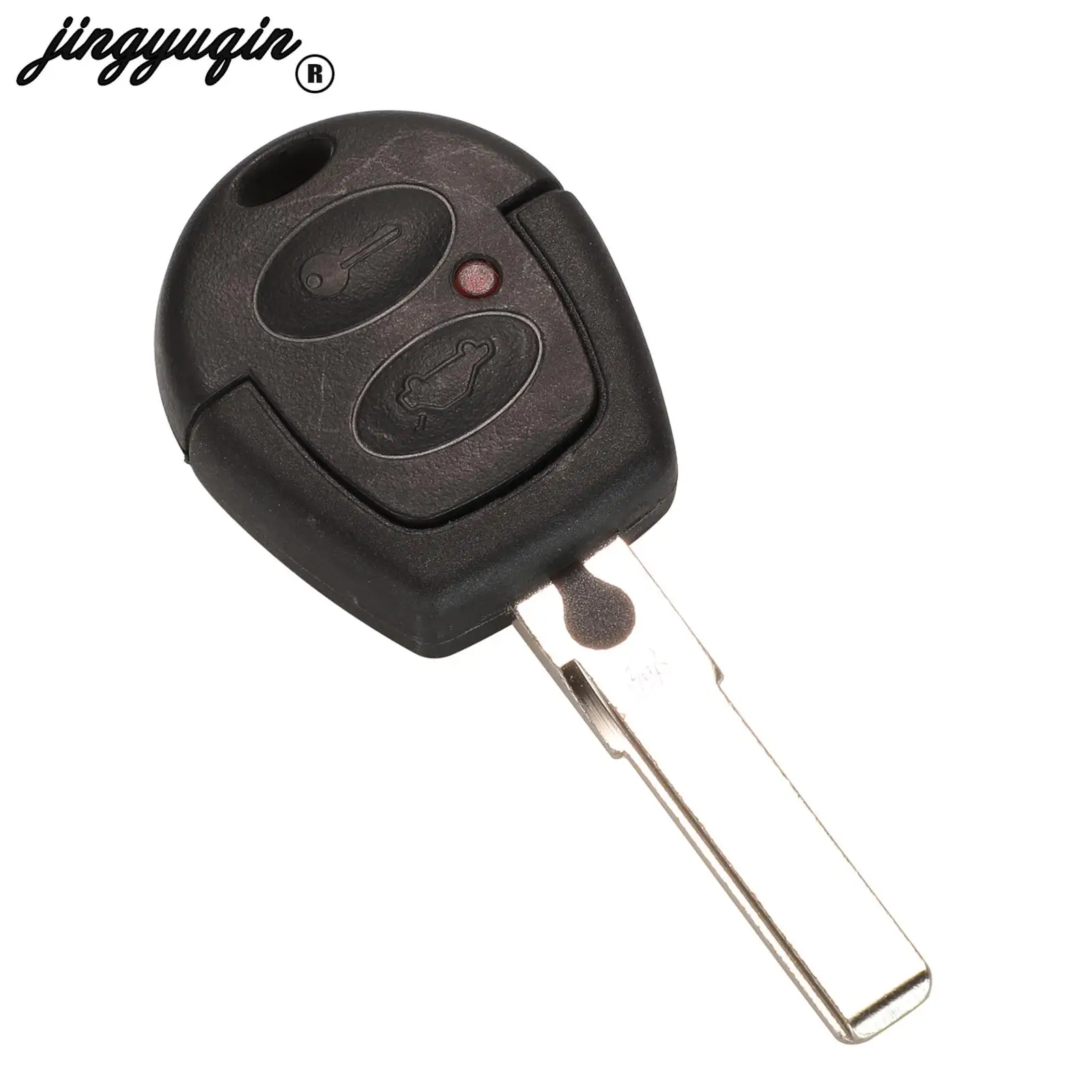 jingyuqin 2 Buttons Remote Car Key Shell Case Fob For VW Volkswagen Polo Golf Jetta Sharan Seat Leon SKODA FABIA OCTAVIA