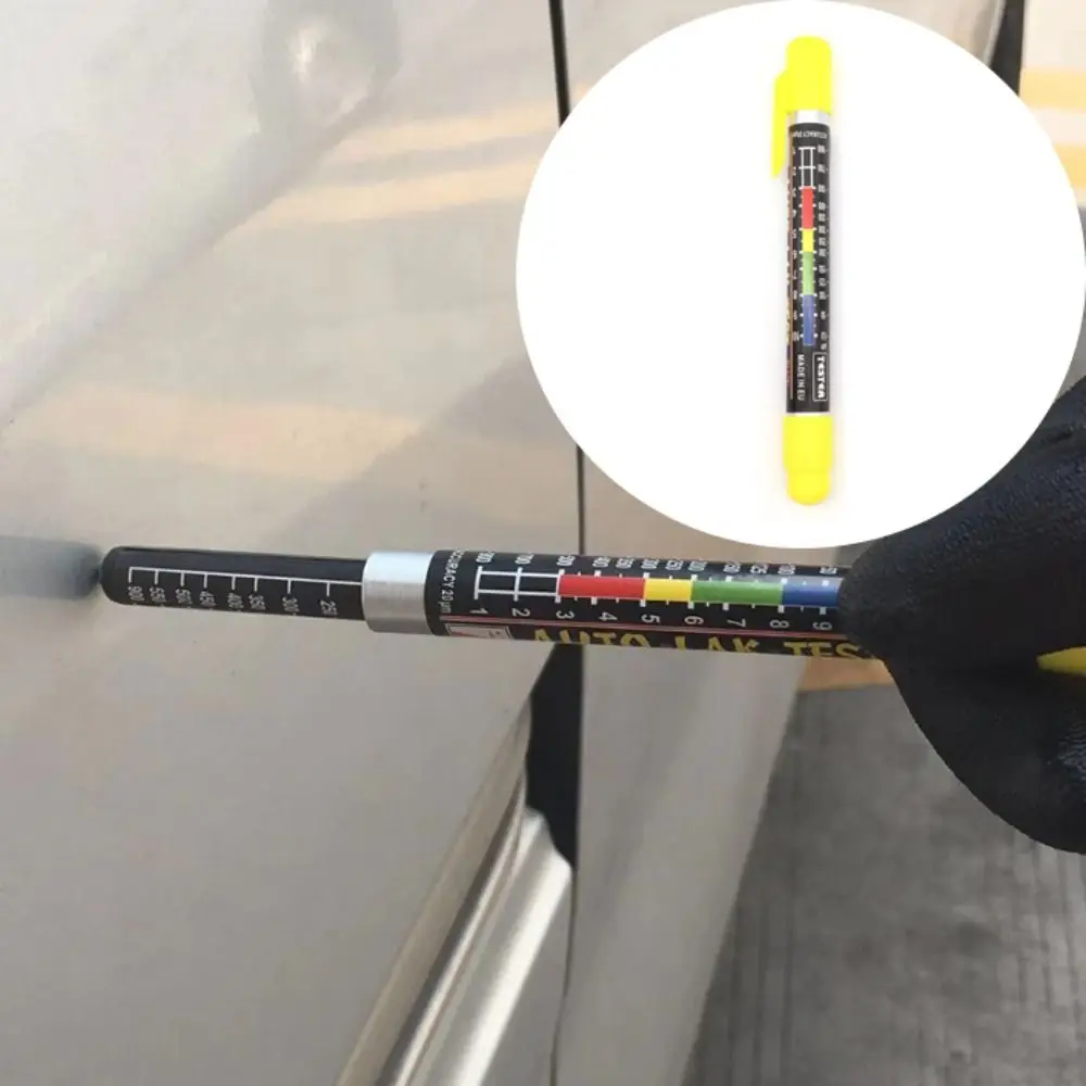 Magnetic Tip Magnetic Coating Thickness Meter 1Cm Scale Waterproof Design Paint Thickness Tester Gauge Display Indicate Function