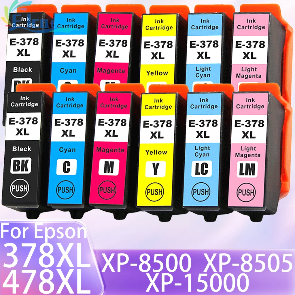 

378XL 478XL 378 478 Ink Cartridge T378 T378XL T478 T478XL Compatible For Epson Expression Photo XP-8500 XP-8505 XP-15000 printer