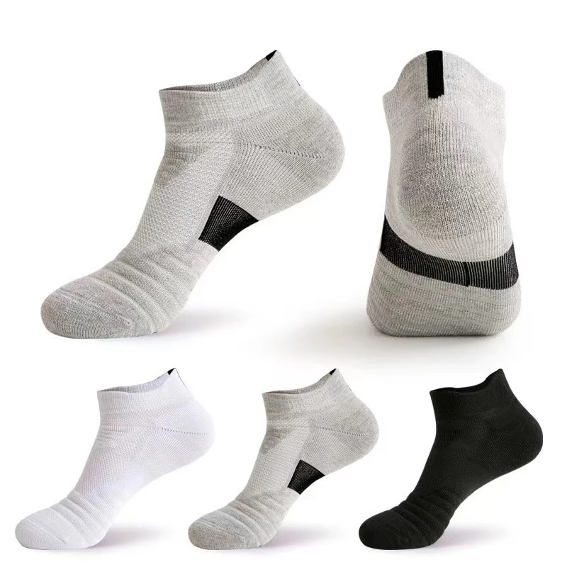 

Men Basketball Sport Socks Anti-Slip Running Cycling Soccer Hiking Sox White Black Athletic Cotton Compression Socks Men Gift