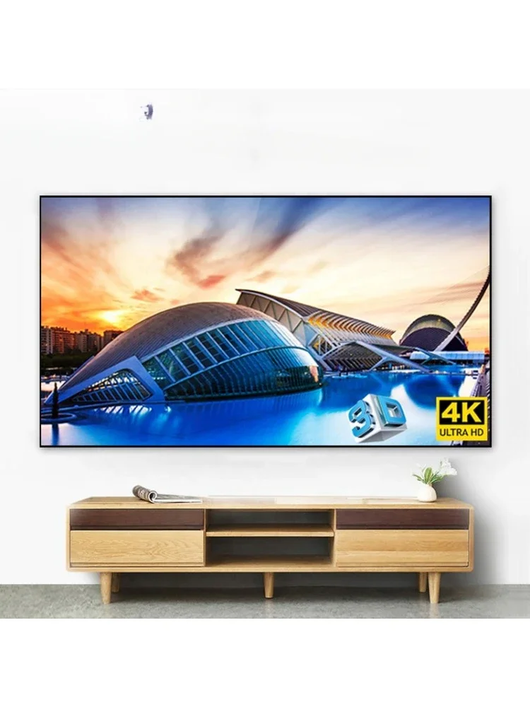 

SNOWHITE BX-SM120DCFH-FK 120 Inch 16:9 long focus ALR PET frame projector screen home theater projection factory