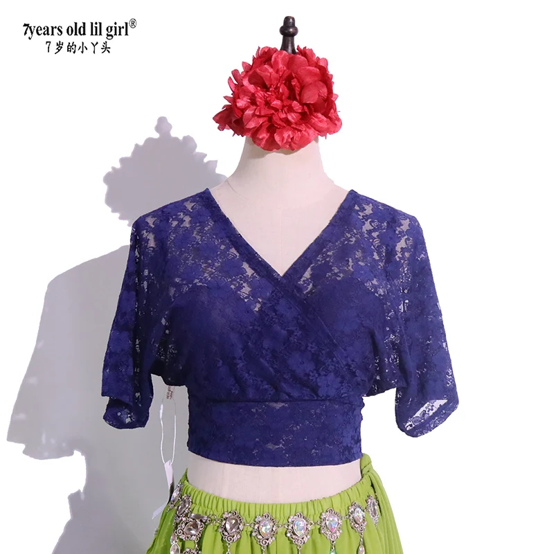 Dance Suit Belly Dance Practice Suit Autumn/winter 2023 Korean Lace Bat Sleeve Top Selling BRR212