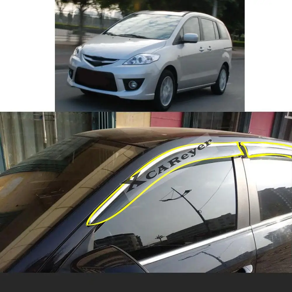 For MAZDA 5 MAZDA5 2008 2009 2010 2011 2012 2013 2014 2015-2018 Car Sticker Plastic Window Glass Wind Visor Rain/Sun Guard Vent