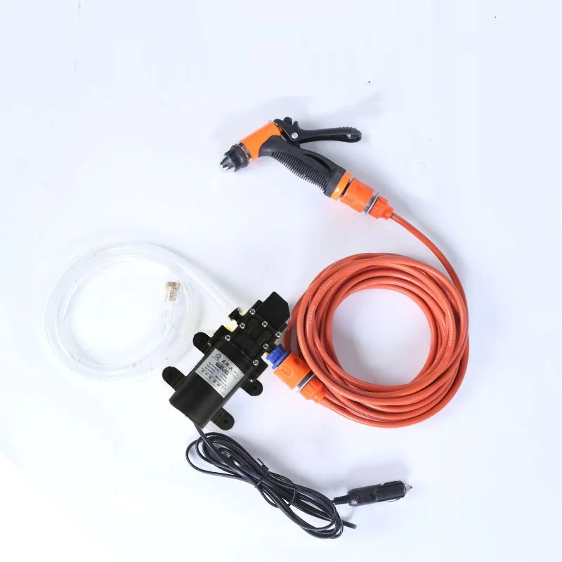 12V Car Wash System, Electric Diaphragm Pump, Portable Self-Priming High-Pressure Washer for Electric Vehicles