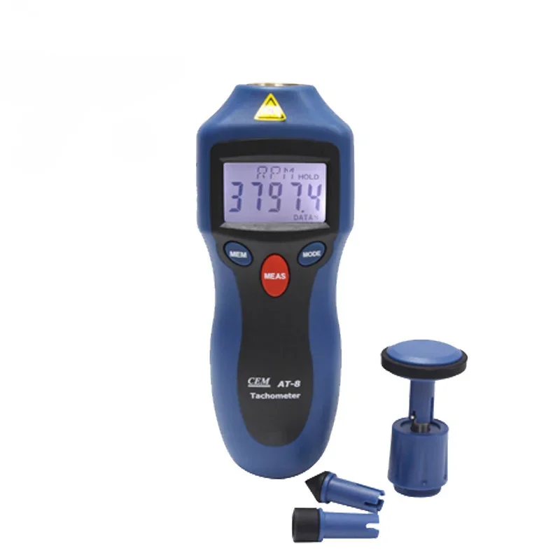 Hot Sale HEDAO AT-8 Digital RPM Tachometer RPM speed measurement Speed Measuring Instrument for Rotating Objects