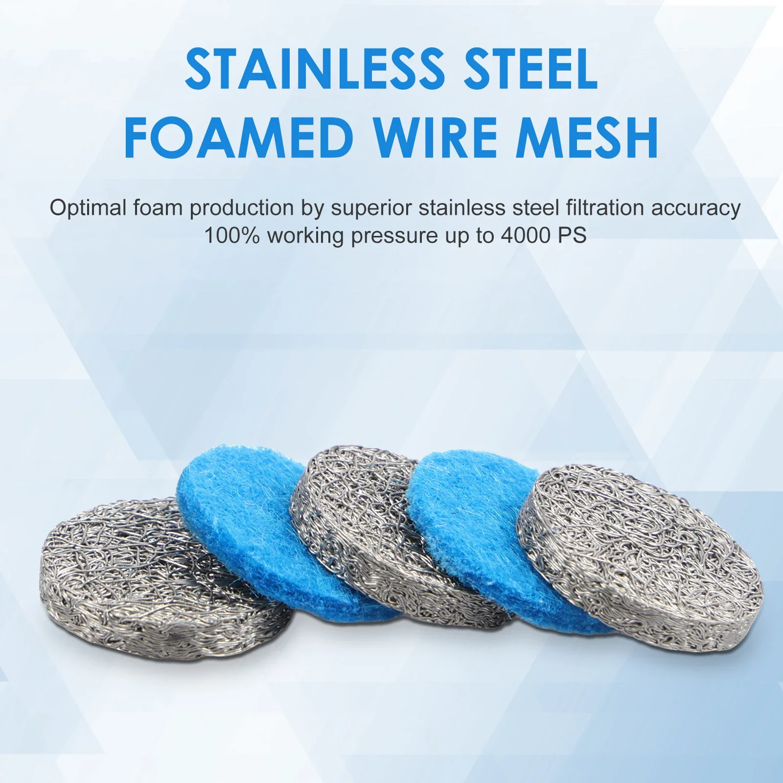 1.1 mm Stainless Steel Nozzle Rust Resistant Foam Maker Heat Resisting Orifice Nozzle Tip Most Pressure Washer