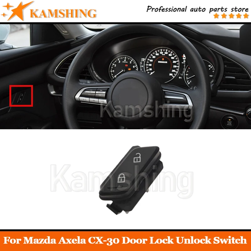 For Mazda Axela CX-30   Car Central Saftey Door Lock Unlock Switch Control Button Front Left Driver Side