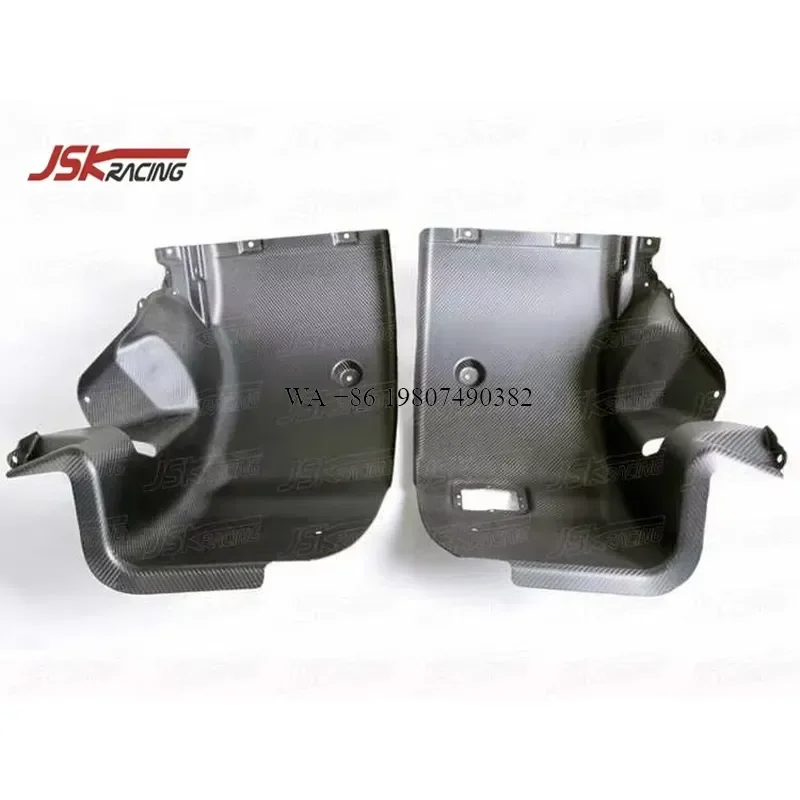 Wmwmnu 4pcs Carbon Fiber Front Wheel Arch Covers Trim for 458 Italia Spider Speciale Exterior Body Kit Accessories