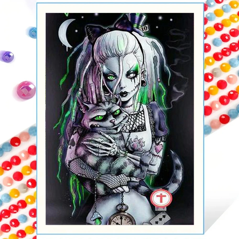 Juego de pintura de diamante para bricolaje, decoración de mosaico de diamantes redondos completos como regalo de decoración de pared del hogar, 1 ud.