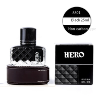 Hero Ink 8801 & 8802 Black: Non-Clogging, Fast-Drying Pigment Ink for Fountain Pens. Premium Smooth Writing for Business & Offic