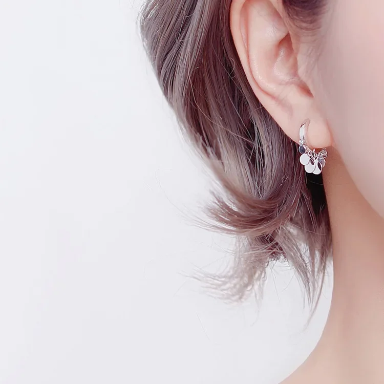 925 Sterling Silver Hoop Earrings for Women Silver Gold Jewelry Gifts Trendy Jewelry