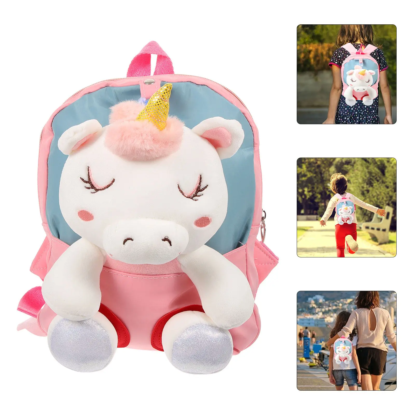 

Рюкзак с единорогом для девочек, мягкий, удобный, милый дорожный рюкзак, сумка большой вместимости для девочек, рюкзаки для девочек 4-5 лет