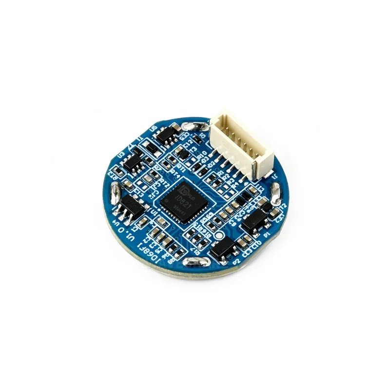 Capteur d'empreintes digitales capacitif tout-en-un de forme ronde (G), indicateur LED intégré, 192×192, algorithme d'empreintes digitales commercial