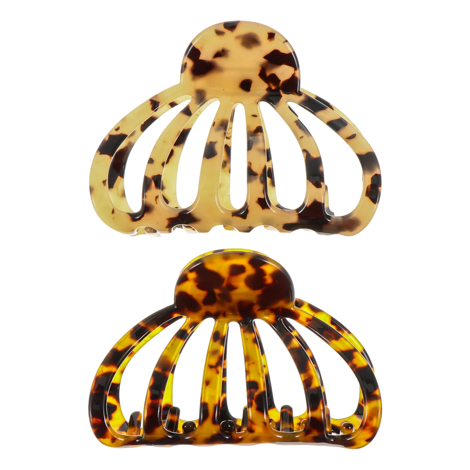 

2pcs Acrylic Clips Jaw Hair Jaw Clip Accessory Clamp Accessories Women Girls Hairpin Headgear Hair Tools Styling