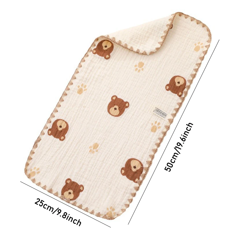 Rectangle Cotton Baby Face Towel Handkerchief Soft Absorbent Gauze Baby Towel Kids Feeding Bibs Burp Cloths Washcloth