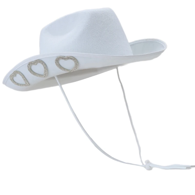 Simple Street Hat Solid Color Hat Fashionable Elegant Hat for Male and Female with Flaring Silver Edges Drop shipping