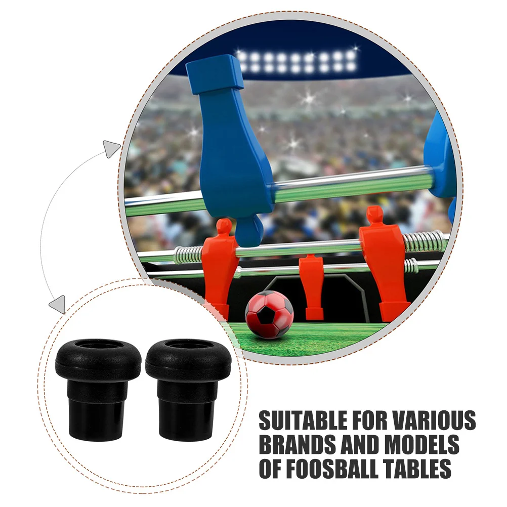 20 قطعة ملحقات آلة كرة القدم للطاولة أغطية قضيب كرة القدم البلاستيكية قطع غيار واقيات طرف النهاية لطاولة كرة القدم
