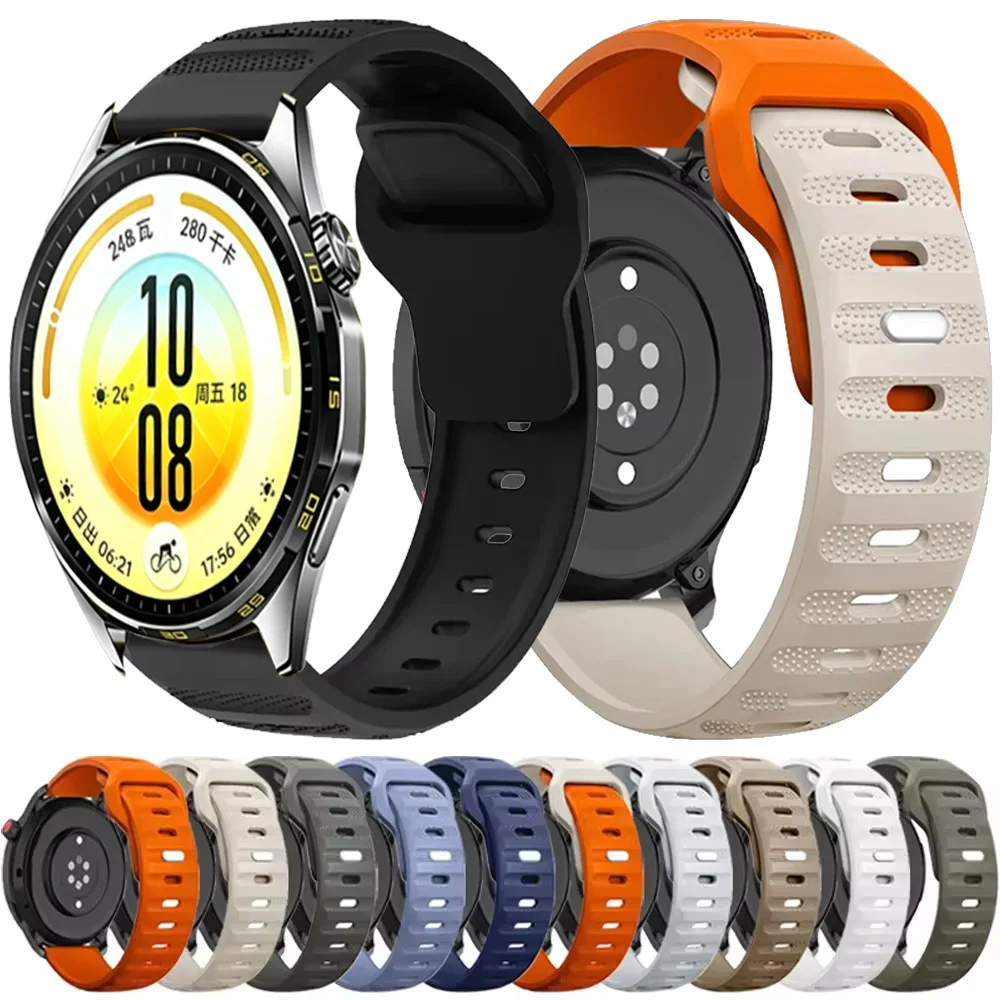 22mm 20mm Silicone Strap For Huawei Watch GT7 GT6-5-4 GT7-6-5 Pro 46mm Sports Band Correa Amazfit Active 3-Max Bip Max-6-5 Belt