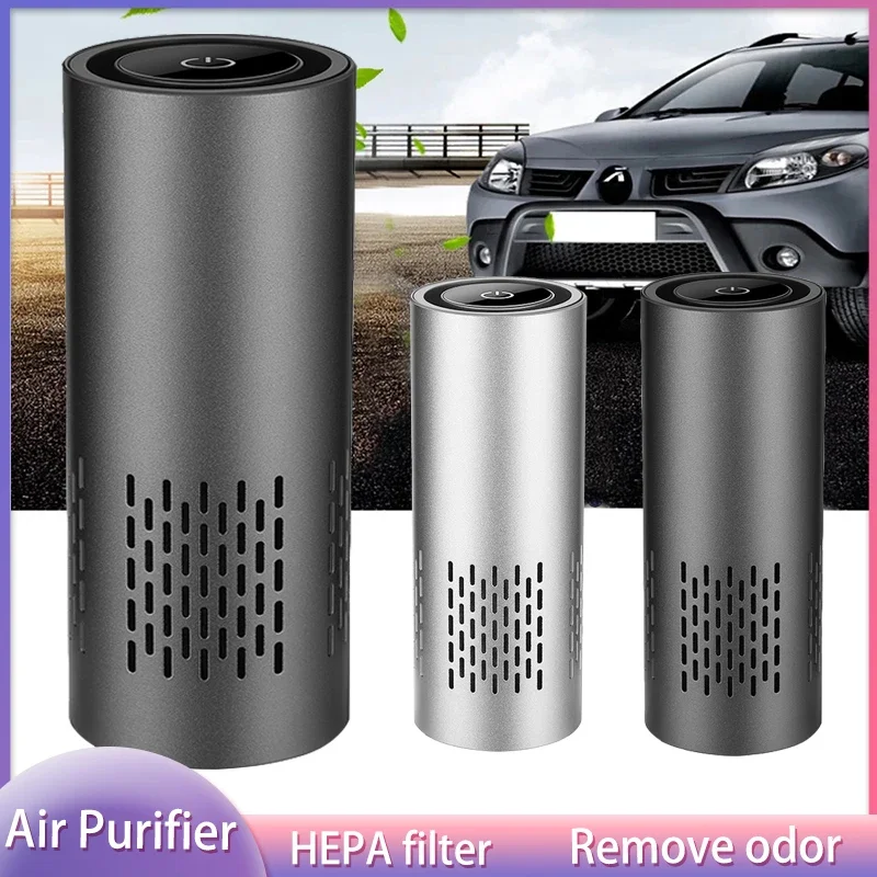 Xiaomi Youpin Desktop Car Air Purifier Touch Screen Portable Negative Ion Remove Smoke Odor Ozon Generator  Home Air Freshene