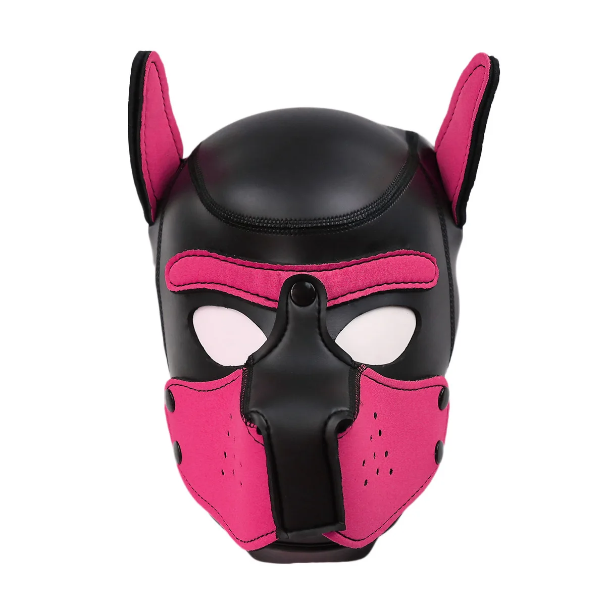 New Fashion Increase Large Size Puppy Cosplay Padded Rubber Full Head Hood Mask with Ears for Men Women Dog Role Play