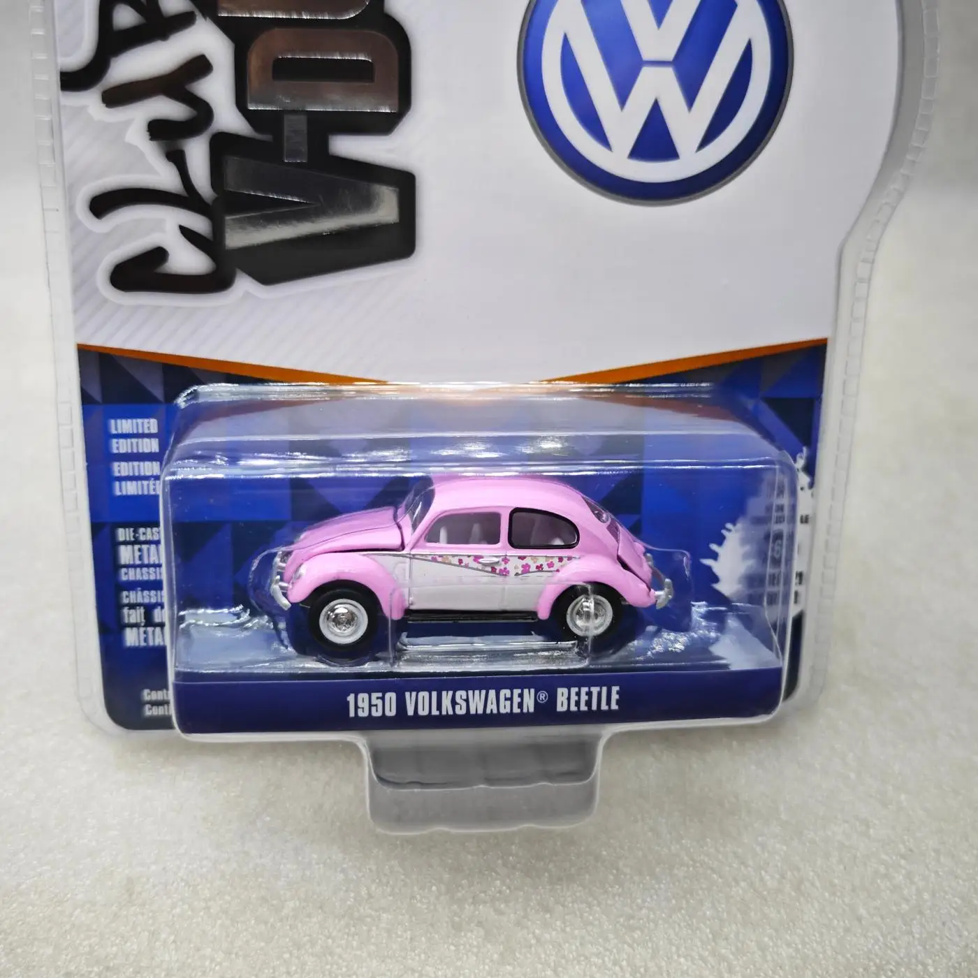 

GreenLight 1:64 1950 Volkswagen Beetle Высокая имитация сплава Модель автомобиля Мини-игрушка Коллекция Подарок