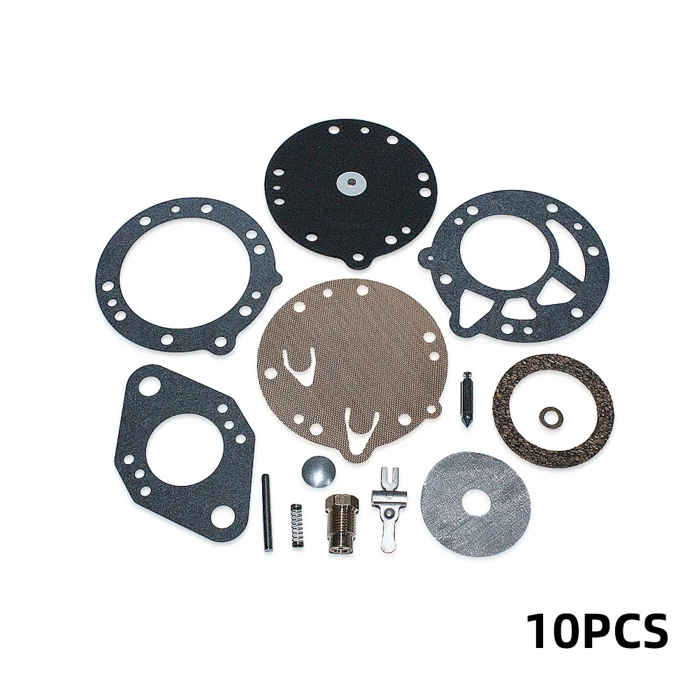 10pcs/lot Carburetor Repair Kit For Tillotson RK-114HL HL-166C HL-351A HL-352A HL-392A Replacement Spare Part Carb