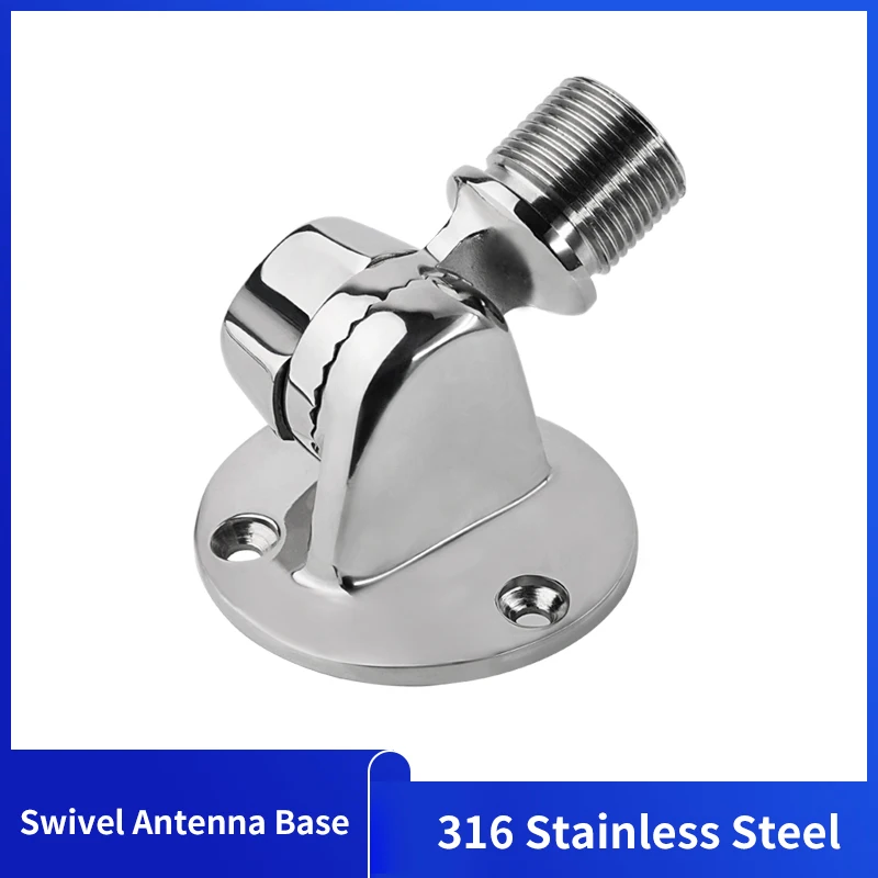 

Boat 316 Stainless Steel Adjustable Swivel Round Base Antenna Mount Holder Marine Hardware For Fashing Boat Yacht