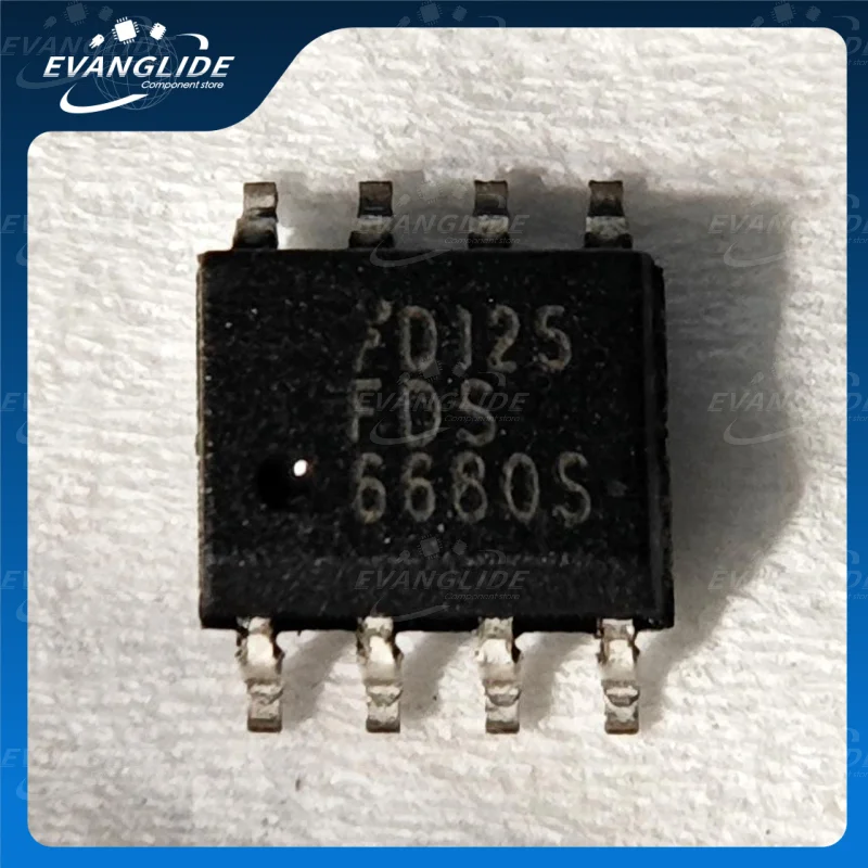 10PCS/LOT FDS6680S 100% Original & New Components  MOSFET and Schottky diode in synchronous DC:DC power supplies SOP8