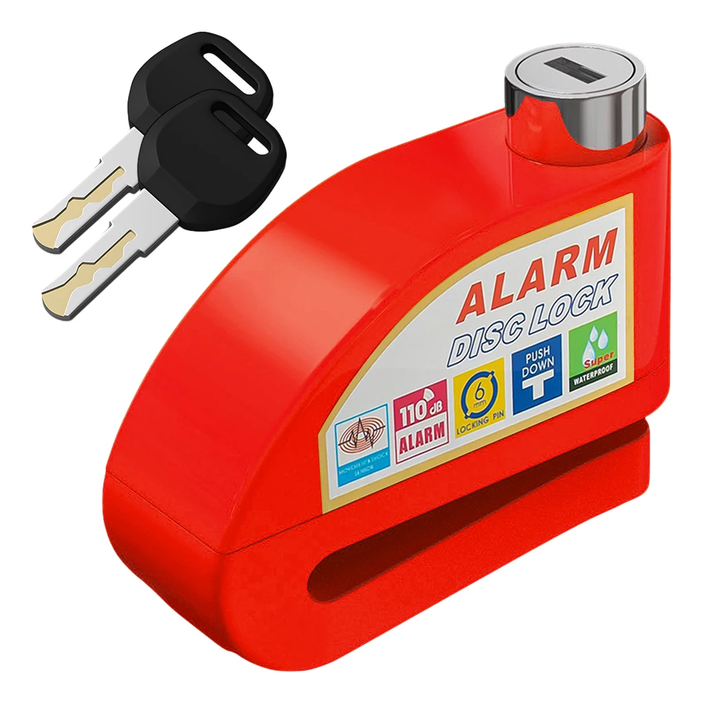 

Alarm Disc Lock Padlock Anti-Theft Alarms Reminder Waterproof Safety Locks