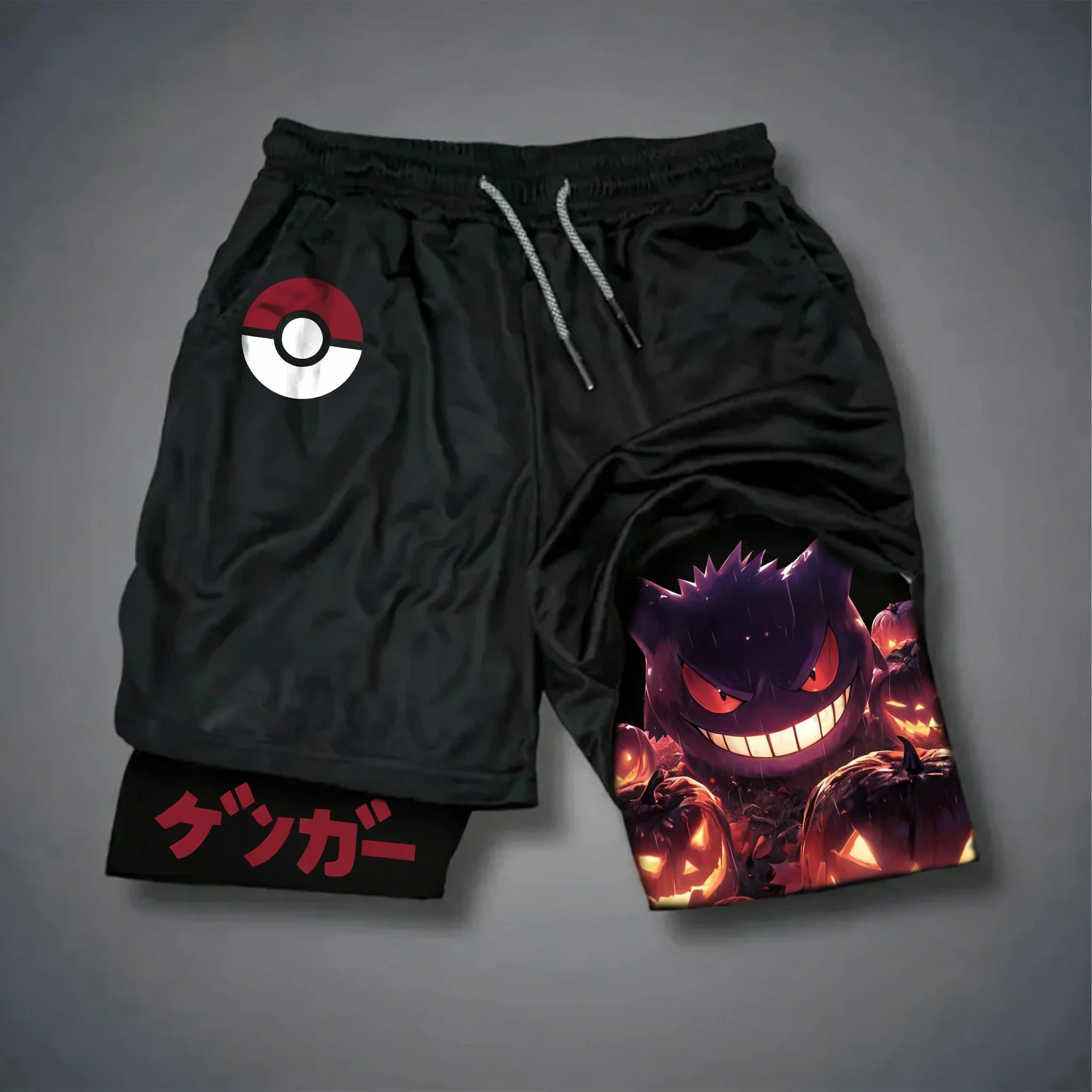 shorts-masculinos-de-verao-2026-com-estampa-anime-pokemon-gengar-camada-dupla-modernos-respiraveis-de-algodao-puro-para-esportes