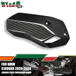 Motorcycle Carbon Fiber Exhaust Pipe Cover For BMW S1000XR 2020-2023 2024 Accessories Muffler Silence Protector Guards Fairing