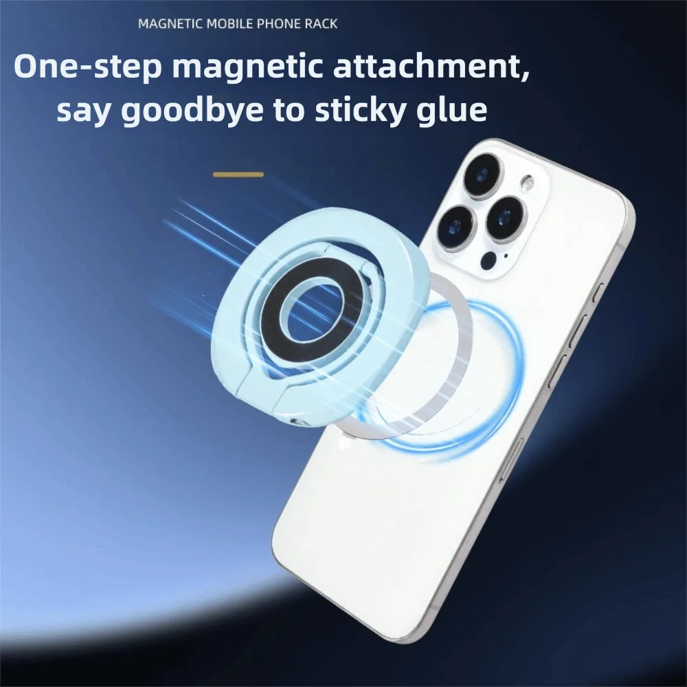 المحمولة مزدوجة الوجهين حامل هاتف مغناطيسي قابل للتعديل قبضة الهاتف البنصر حامل طوي دعم سطح المكتب حامل جوّال بلاستيكي الخليوي #6