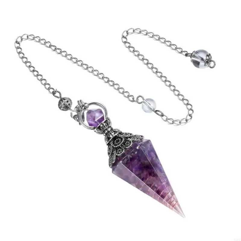 Elegant Lazuli Stone Pendulums, Healings Stone Perfectly for Divination Practices and Esoterics Enthusiasts X3UC