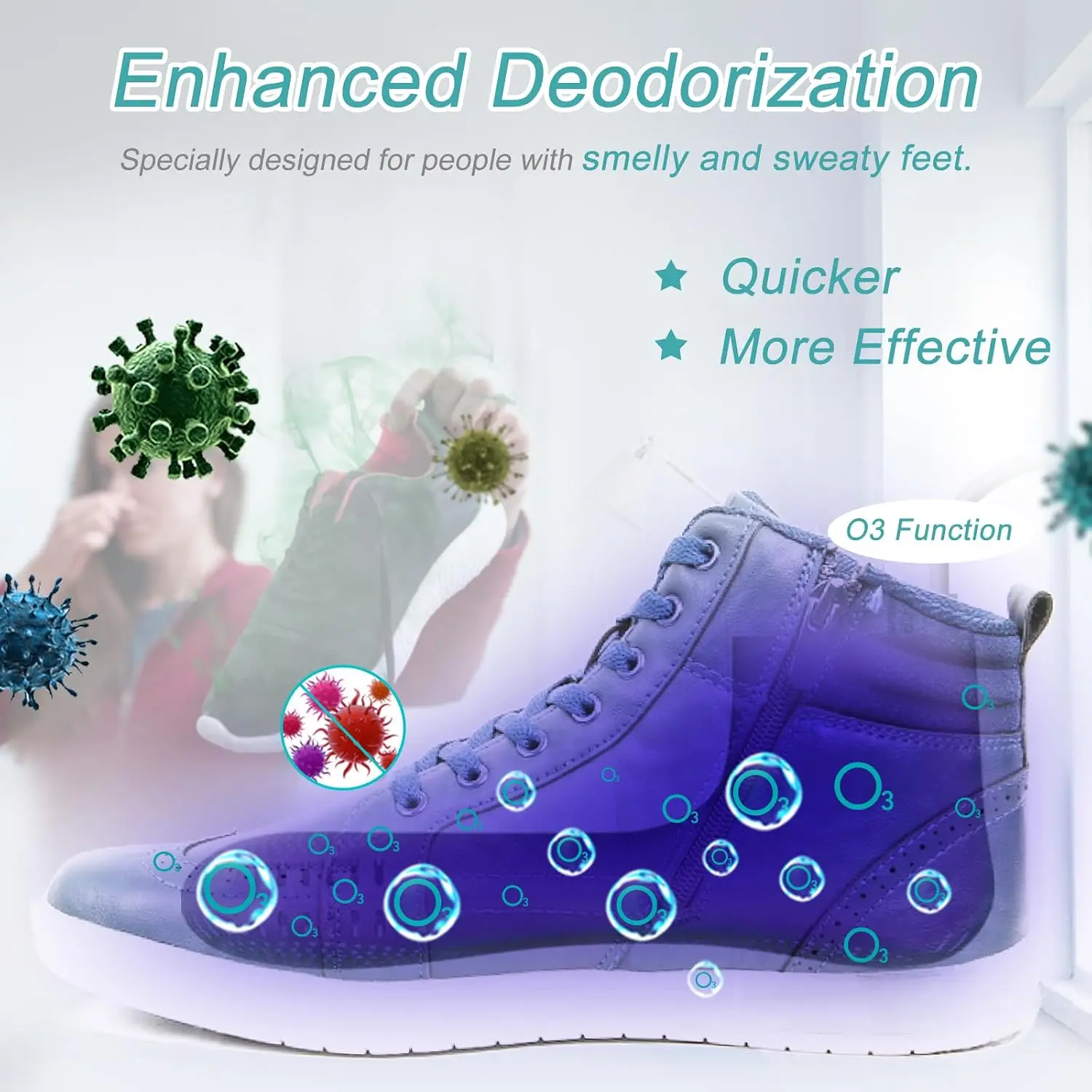 2026 New Upgrade Home Care Wholesale Shoe Dryer And Deodorizer -Enhanced Deodorising, Boot Dryer With Timer Shoes Socks Heater B
