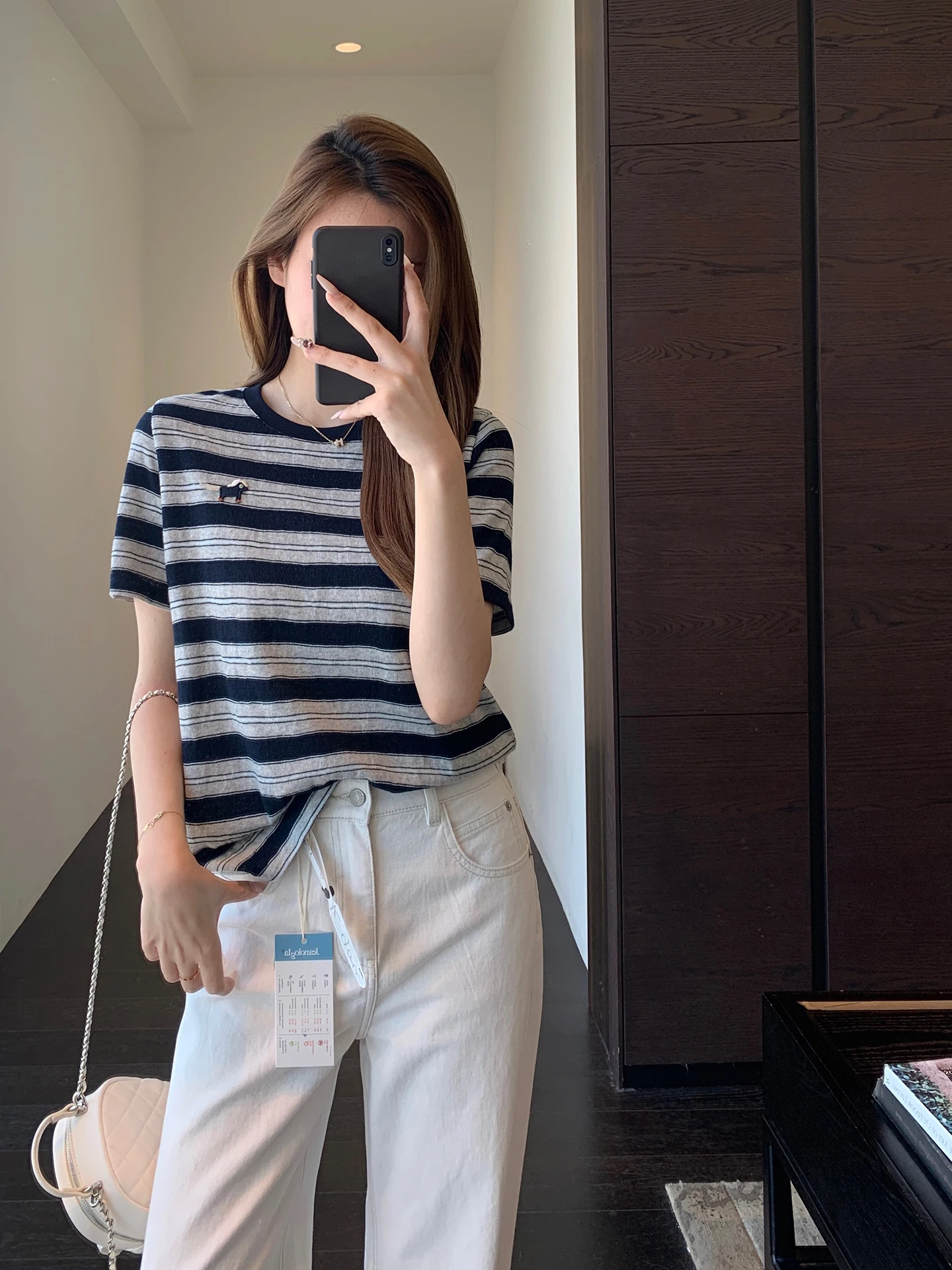 

Ladies Casual Striped Short Sleeve T-Shirt Skin Brightening Lazy Style Loose Fit Spring Summer New Arrival Breathable Comfort...
