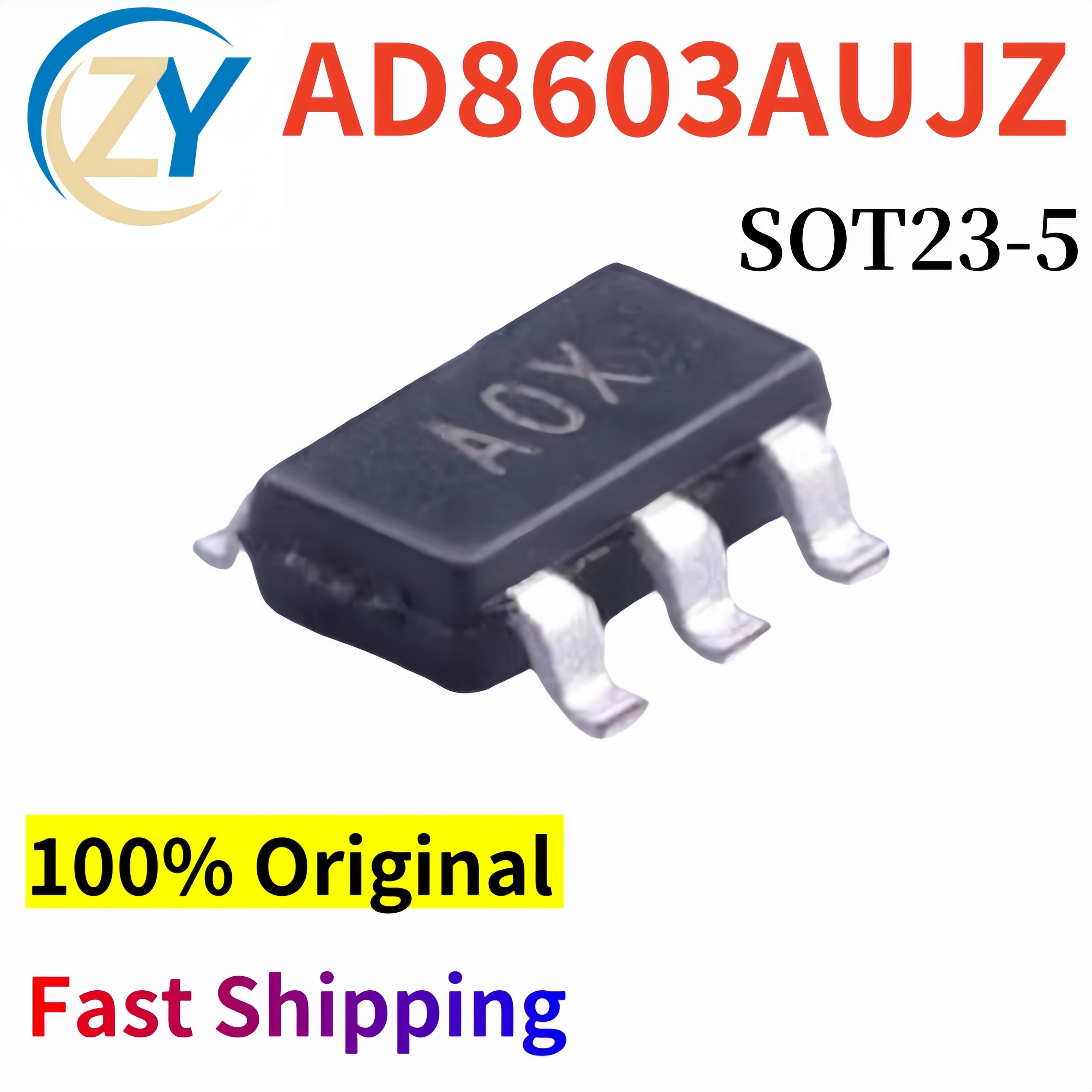 (5pcs) AD8603AUJZ Amplifiers AD8603 SOT23-5 1.8V to 5V Guaranteed Quality & In Stock