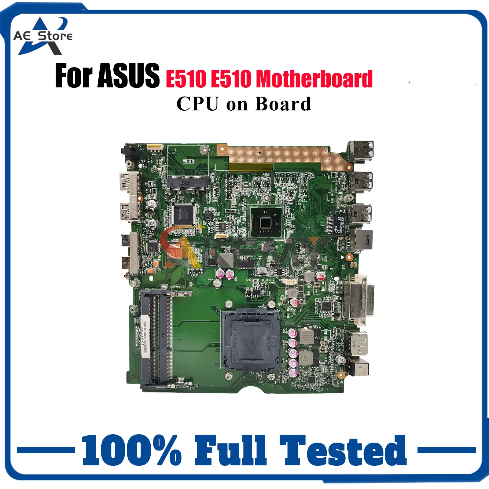 

E510 Laptop Motherboard For ASUS EeeBook E510 E510 Notebook Mainboard With CPU 100% tests OK fast shipping High quality