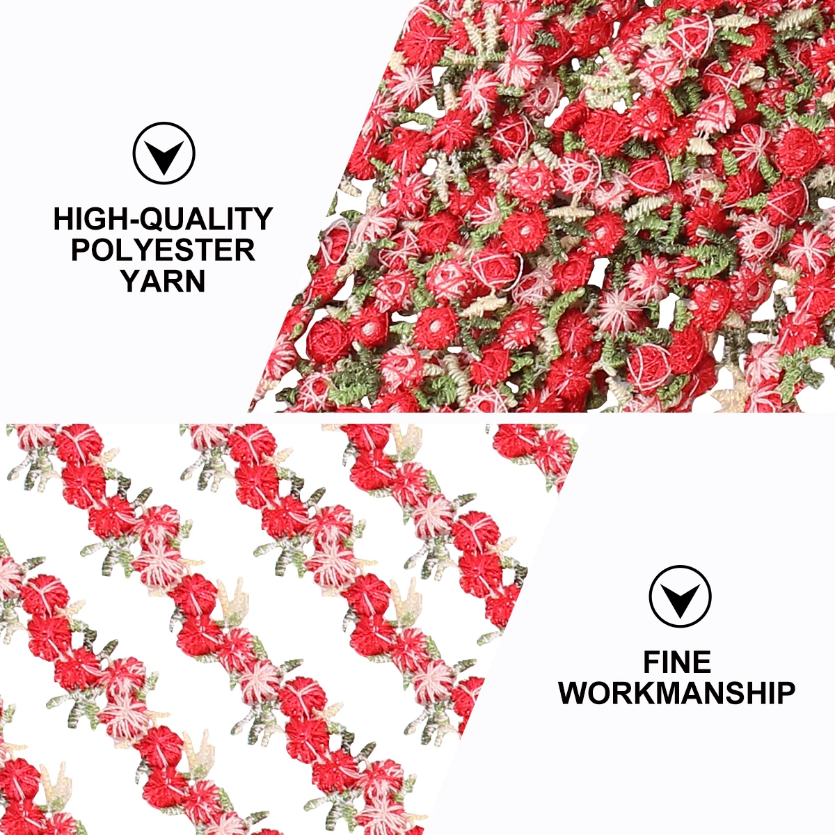 

Colored Colorful Small Lace Wedding Decor Flower Decorative Trim DIY Embroidery Flowerapplique Dark Ribbon