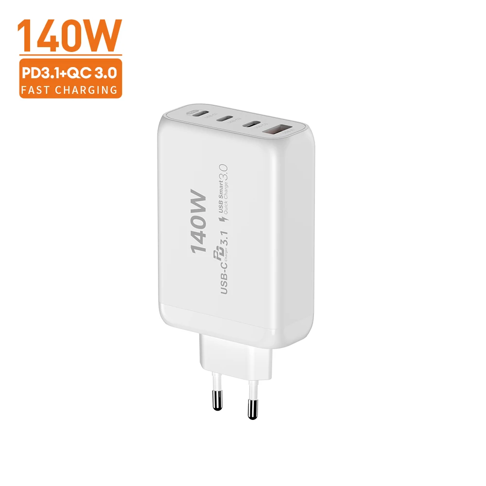 

Vina EU PD3.1 GaN 100W 140W Type C Charger 4-Port Phone Charging Station PPS Portable Travel USB C Mobile Gan Charger 140Watt