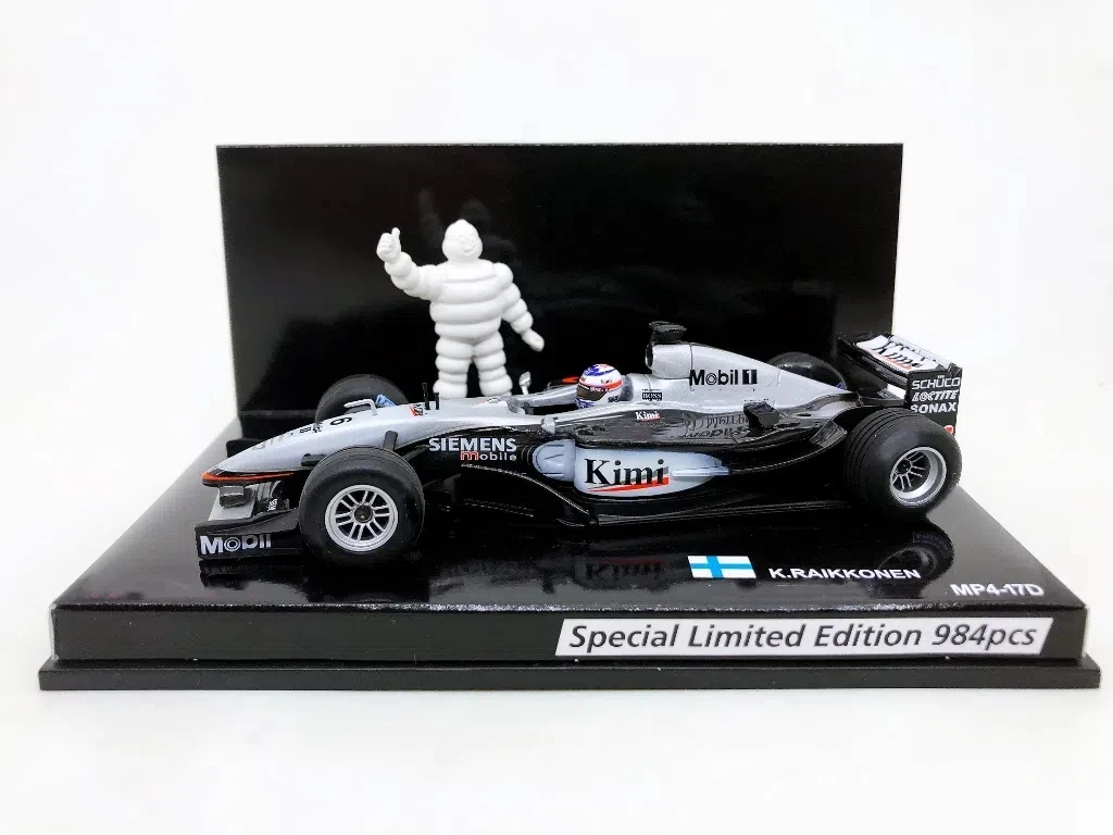 Minichamps 1:43 F1 2003 MP4-17D Raikkonen symulacja edycja limitowana żywica metal statyczny model samochodu zabawka prezent