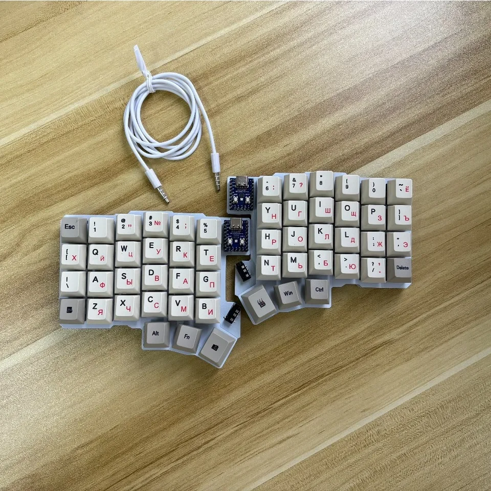 Silakka54 分割キーボード 有線 シングルモード QMK 分割キーボード