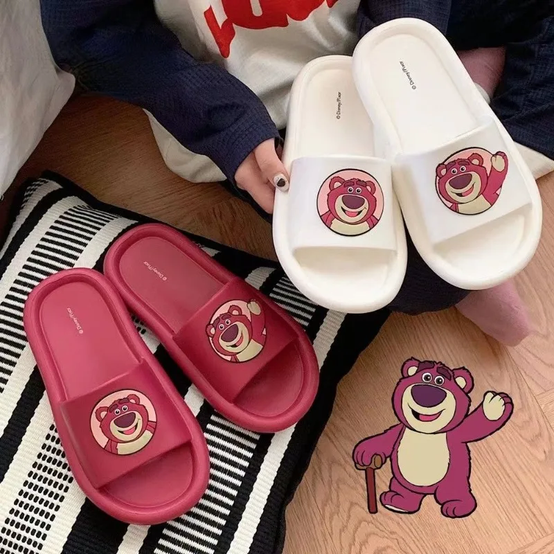 Toy Story Lotso Japanese new style cute creative cartoon pattern home leisure soft comfortable lightweight non-slip slippers