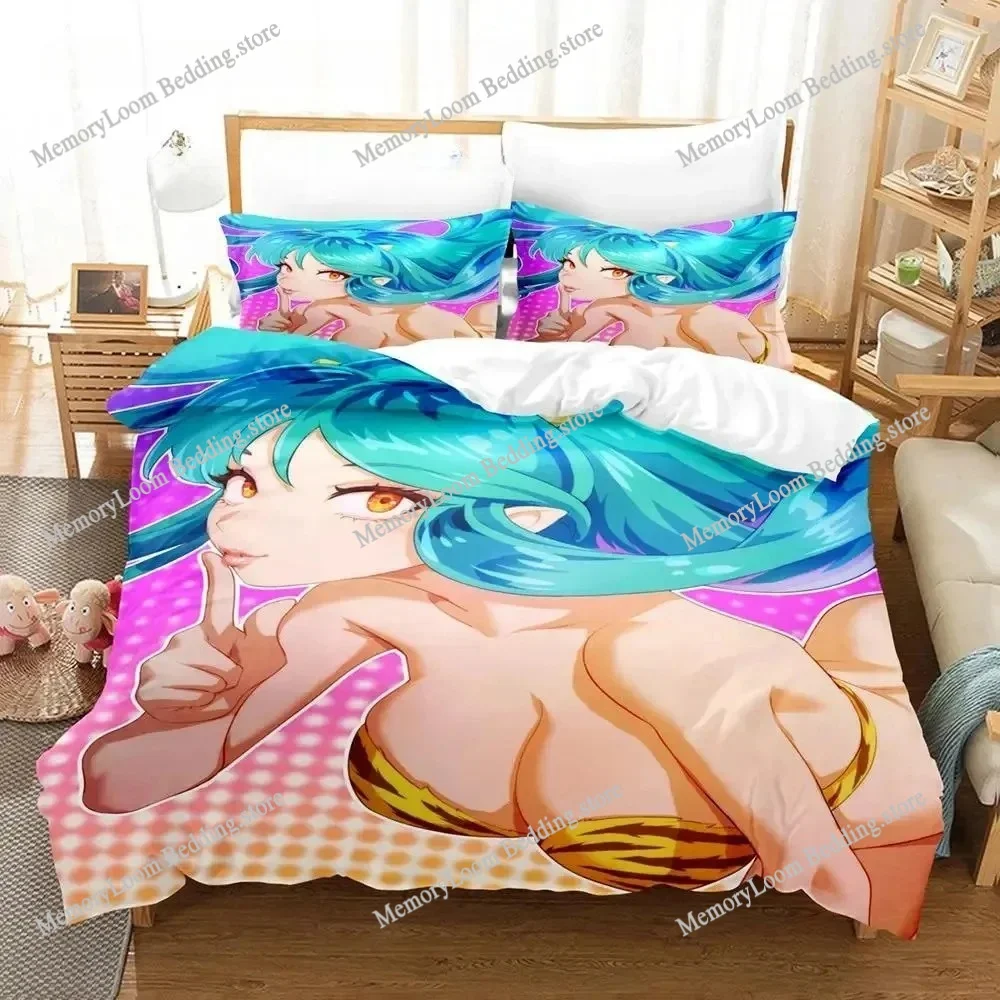 

Urusei Yatsura Lum Bedding Set Single Twin Full Queen King Size Bed Set Aldult Boys Bedroom Duvetcover Sets Anime Bed Sheet Set
